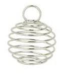 Pendant - Bead Cage - Spiral - 1 piece