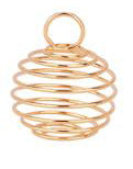 Pendant - Bead Cage - Spiral - 1 piece