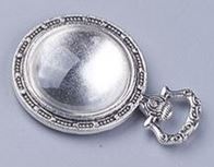 Bezel Pendant Kit - Round - 1 set - Antique Silver