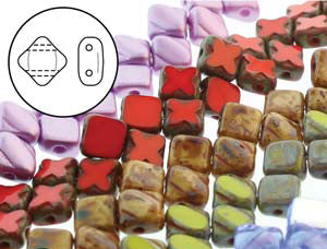 Czech - Silky Beads - Two Holed - 40 beads