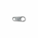 Necklace End Tags - Sterling Silver - 9mm x 3.5mm