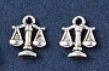 Charms - Scales - 15mm - 10 pieces - Antique Silver