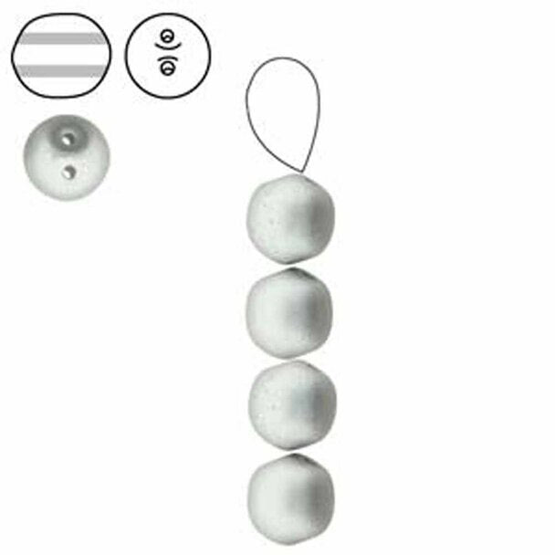 Czech - Dobble - Two Hole - 8mm - 20 Beads