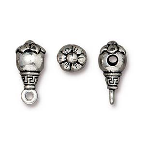 Metal - Guru Bead - 16.25 x 7.5mm - 1 set