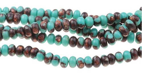 Teal Serpentine and Bronzite