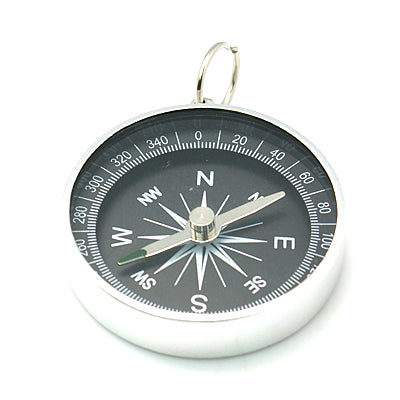 Compass - Stainless Steel - Flat Round - 44mm - 1 piece