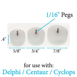 WigJig - Large Round Super Pegs - 3 pieces