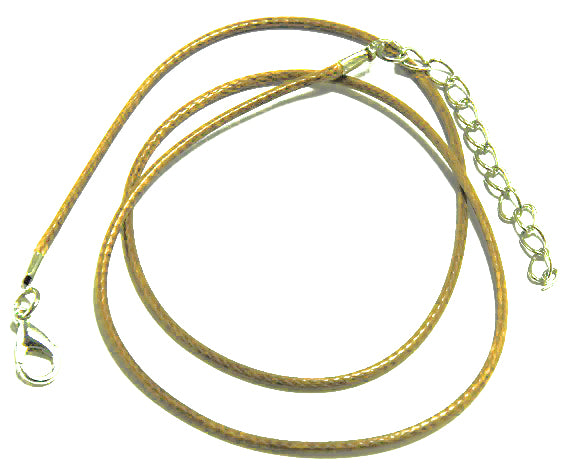 Wax Cotton Cord Necklace - 2mm - 45cm