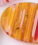 Millefiori - Flat Oval - 25mm x 16mm - 1 piece