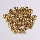 Metal - Rondelle - 7mm x 5mm - Antique Golden