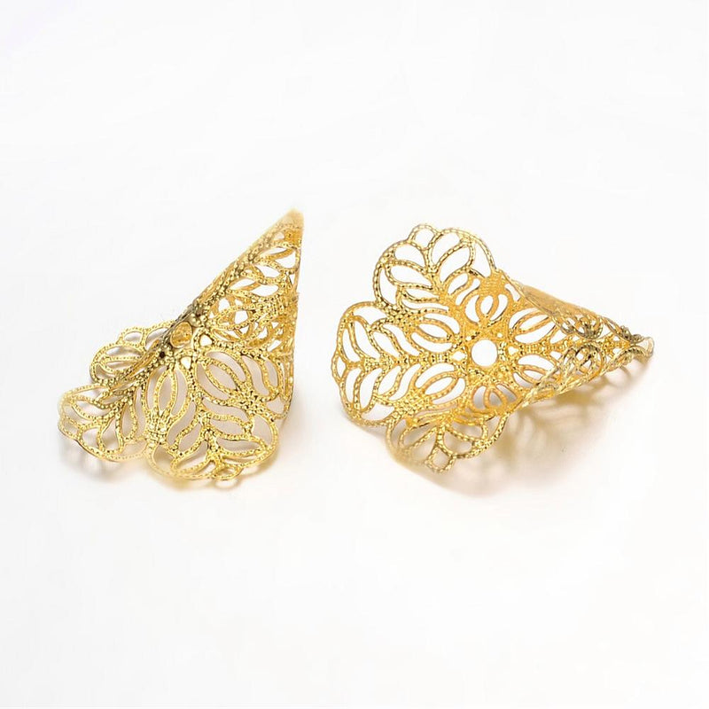 Bead Cones - Filigree - 10 pieces