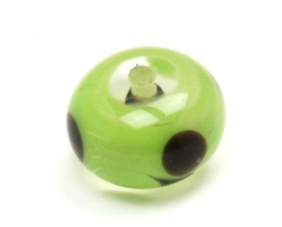 Lampwork - Abacus (Dots) 14mm x 9mm - 10 pieces