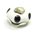 Lampwork - Abacus (Dots) 14mm x 9mm - 10 pieces