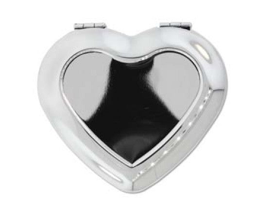 Bling-It - Bezel Mirror Compact - Heart - 1 piece