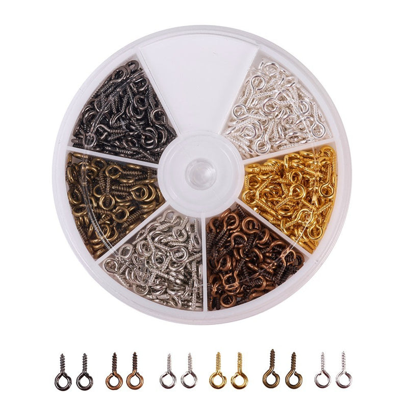 Kit - Screw Eye Pins - 6 Colours