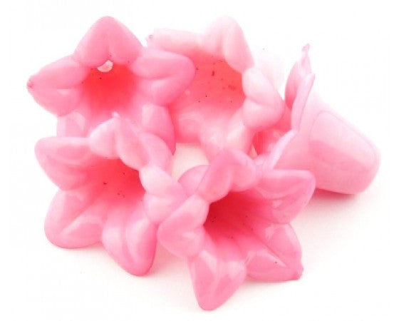 Acrylic - Flowers - 18mm x 18mm x 12mm - 20 pieces