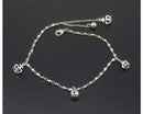 Anklet - Charms - 25mm - Platinum