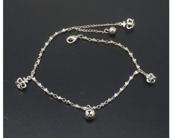 Anklet - Charms - 25mm - Platinum