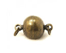 Clasp - Magnetic - Round with Jump Rings - 12mm