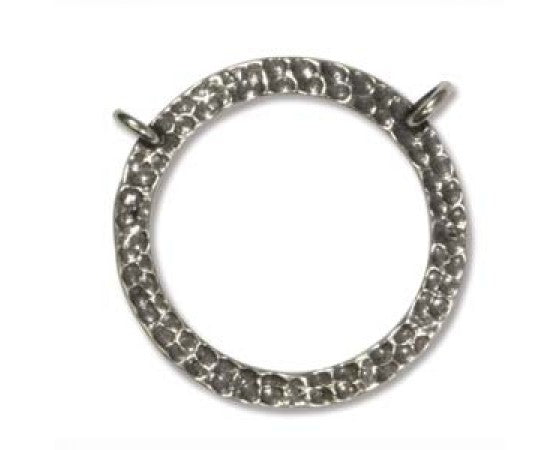 Eyeglass Holder - 25mm - 1 piece - Antique Silver