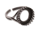 Bezel Cup Ring - Adjustable - 1 piece