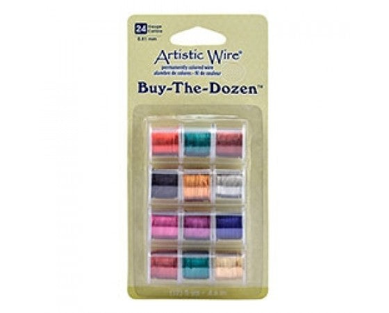 Artistic Wire - Buy the Dozen Pack - 5 yard spool (4.5meters) - 12 Colours