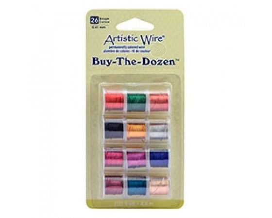 Artistic Wire - Buy the Dozen Pack - 5 yard spool (4.5meters) - 12 Colours
