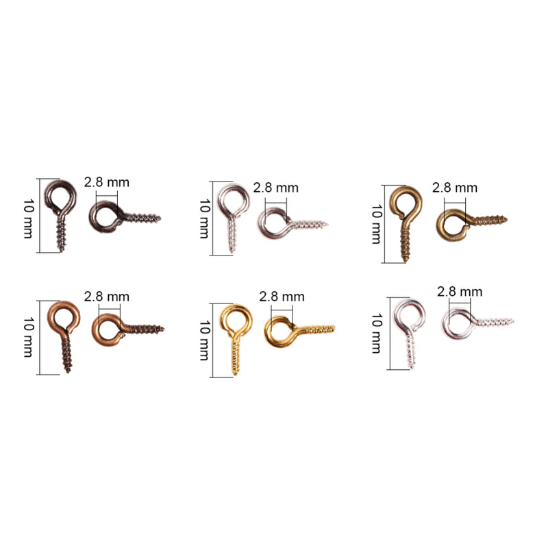 Kit - Screw Eye Pins - 6 Colours