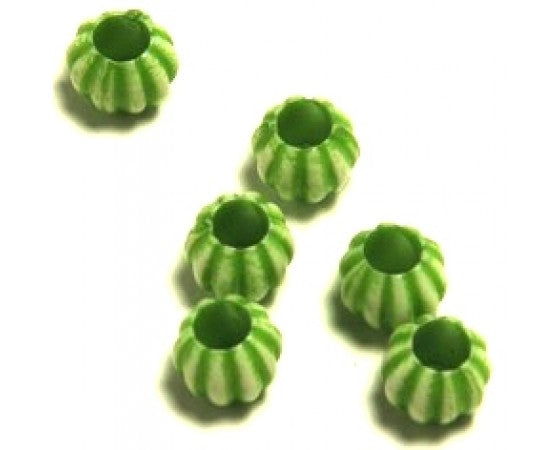 Acrylic - Round - Pumpkin - 10mm - 40 pieces