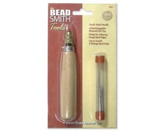 BeadSmith - Diamond Bead Reamer - Wooden Handle