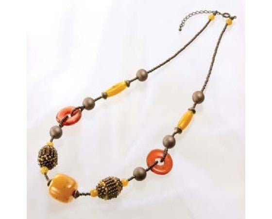 Miyuki - Acrylic Amber Ring Necklace Kit