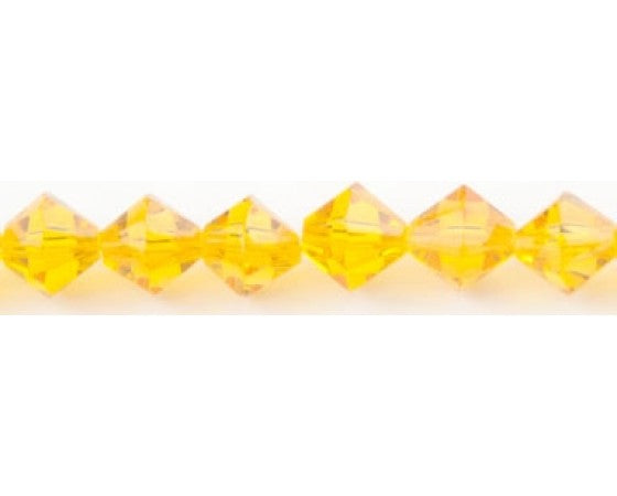 Glass - Bicone (Faceted) - 8mm - 30cm Strand