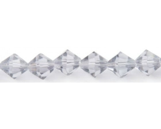 Glass - Bicone (Faceted) - 8mm - 30cm Strand