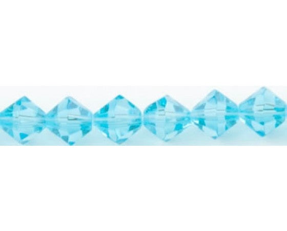 Glass - Bicone (Faceted) - 8mm - 30cm Strand