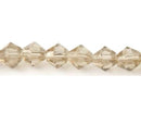 Glass - Bicone (Faceted) - 6mm - 30cm Strand