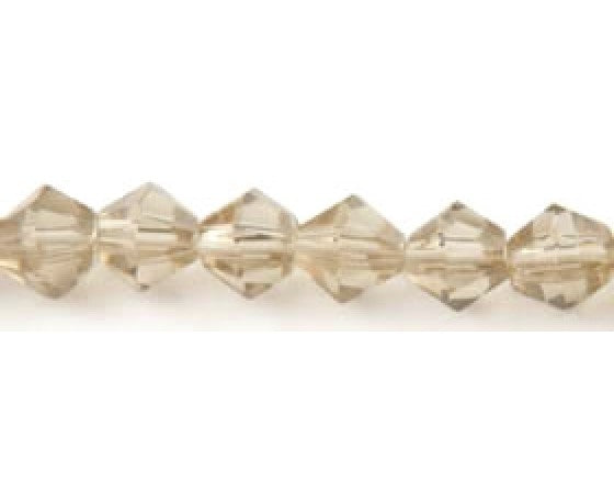 Glass - Bicone (Faceted) - 6mm - 30cm Strand