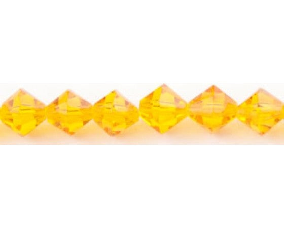 Glass - Bicone (Faceted) - 8mm - 30cm Strand