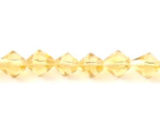 Glass - Bicone (Faceted) - 6mm - 30cm Strand