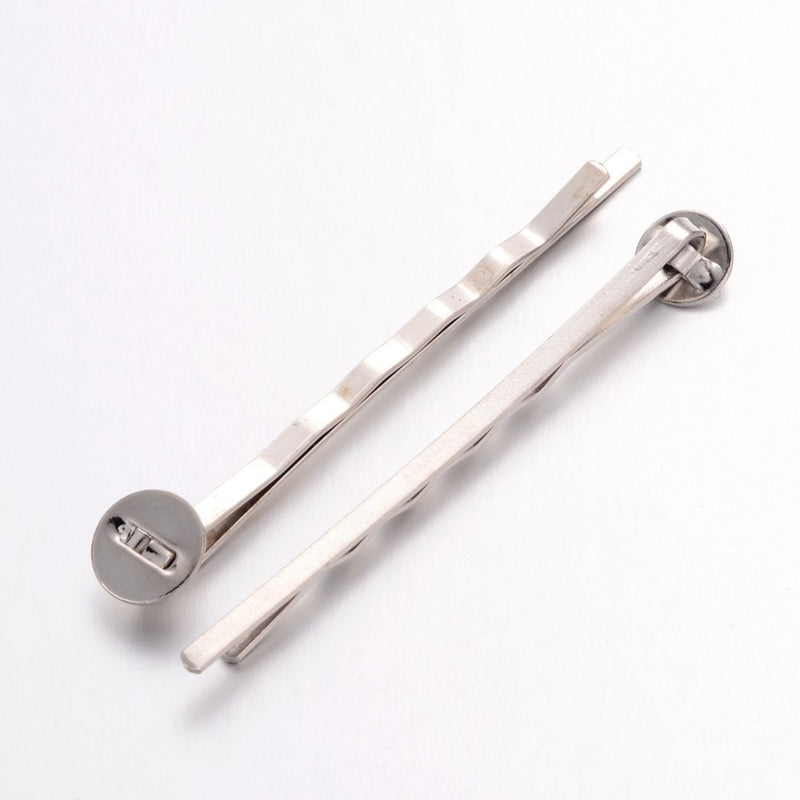 Hair Clips - Platinum - 10 pieces