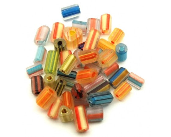 Chinese Cane Glass- Mixed Shape - 6mm-16mm - 50g