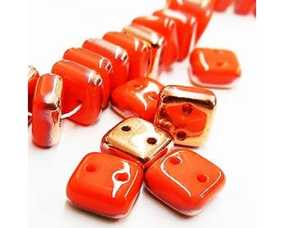 Czech - Chexx - Two Holed - 6mm - 1 strand (25 beads)
