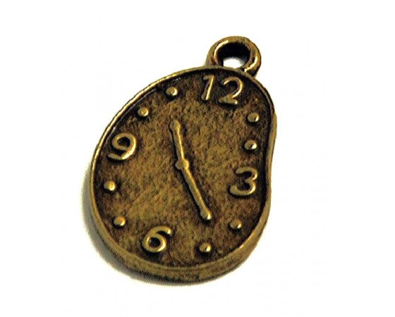 Charms - Clock - 10 pieces - Antique Bronze