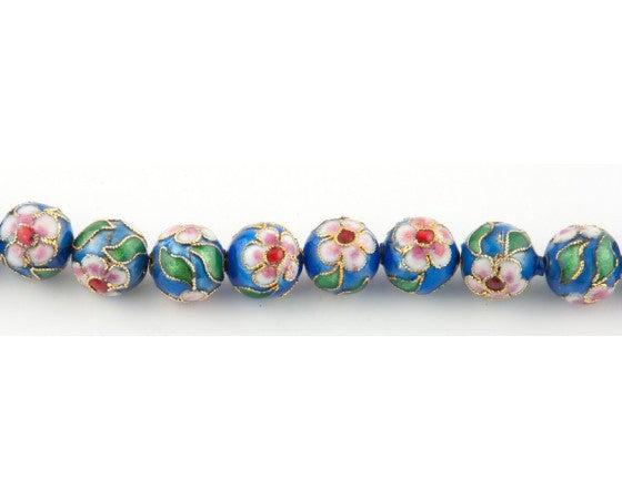 Cloisonne - Round - 8mm - 20 pieces