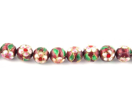 Cloisonne - Round - 12mm - 15 pieces