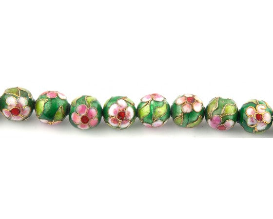 Cloisonne - Round - 8mm - 20 pieces