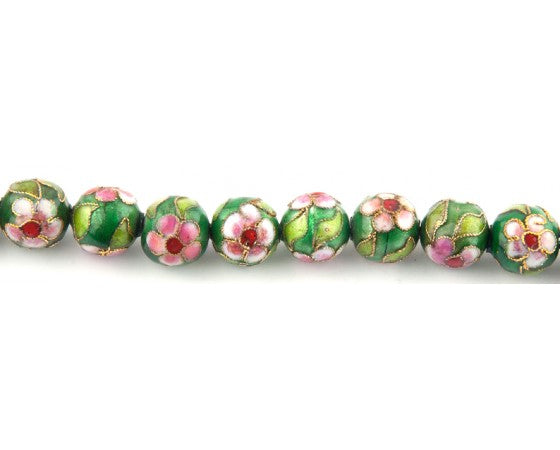 Cloisonne - Round - 8mm - 20 pieces