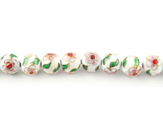 Cloisonne - Round - 8mm - 20 pieces