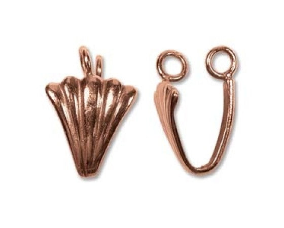 Bail - Donut - 17.5mm x 12mm - Copper - 1 piece