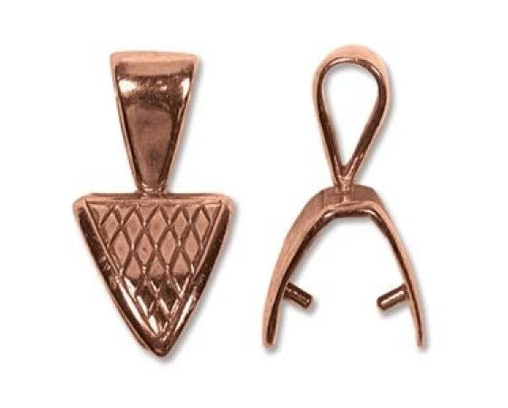 Bails - Pinch - 23mm x 11mm - Copper - 1 piece