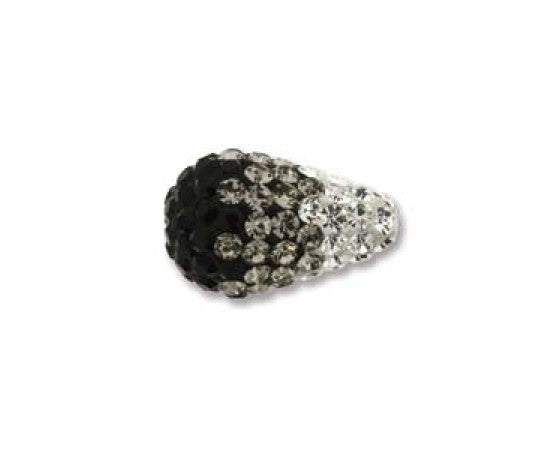 Crystal Pave Drops - 8mm x 14mm - 1 piece